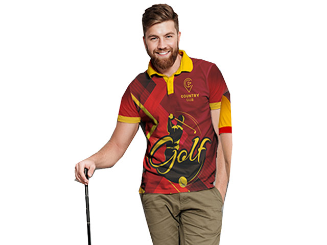 Takoma Men'S Custom Golf Shirt - Polyester Interlock